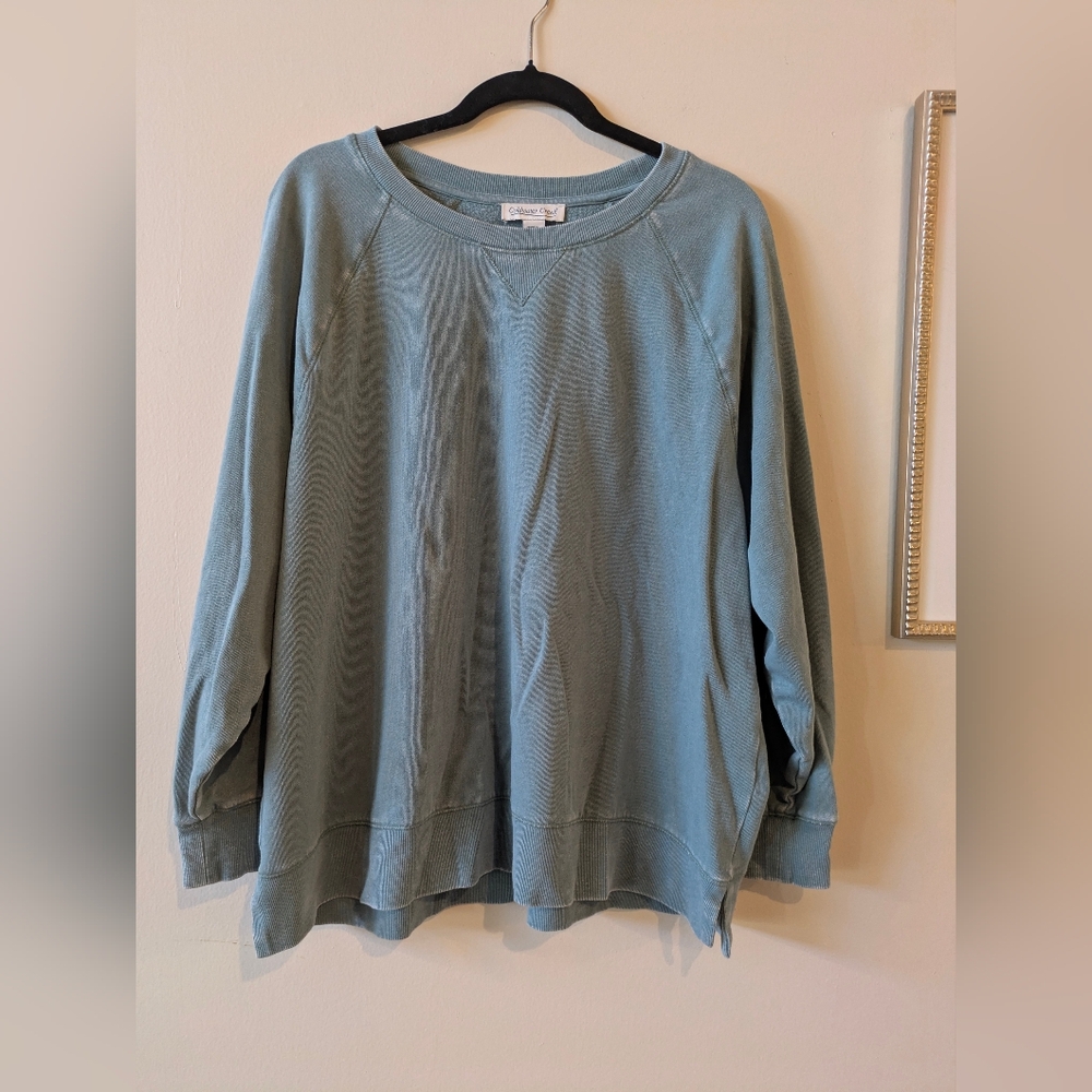 Coldwater Creek Colorwash Sweatshirt, Sz. PXL
